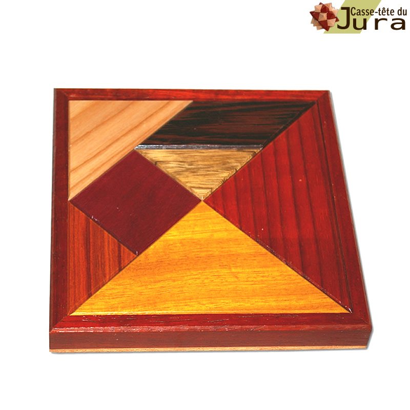 casse tete puzzle bois fabrication artisanale France  Jura tangram en bois
